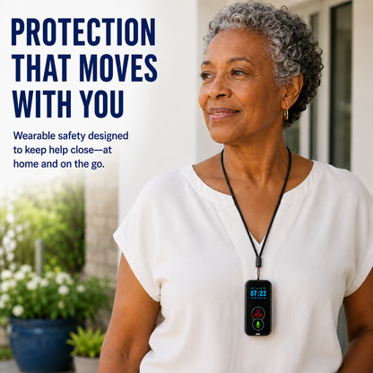 Cellular Medical Alert Pendant | Fall Detection Necklace