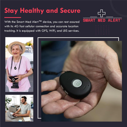 Elderly Cellular Medical Alert Device | SOS Button | Water Resistant | Fall Detection